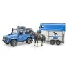 Bruder Politie Landrover Defender Paardentrailer 02588