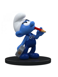 Blue Resin Knutselsmurf 700110