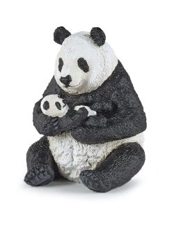 Papo Wild Life Sitzender Panda Mit Jungem 50196