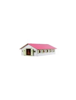 Kids Globe Pferdestall Holz Pink Mit 9 Boxen 610188