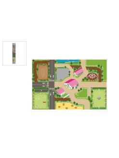 Kids Globe Spielteppich / Teppich Reitschule XXL (Spielmatte Bauernhof, Reiterhof) 570348