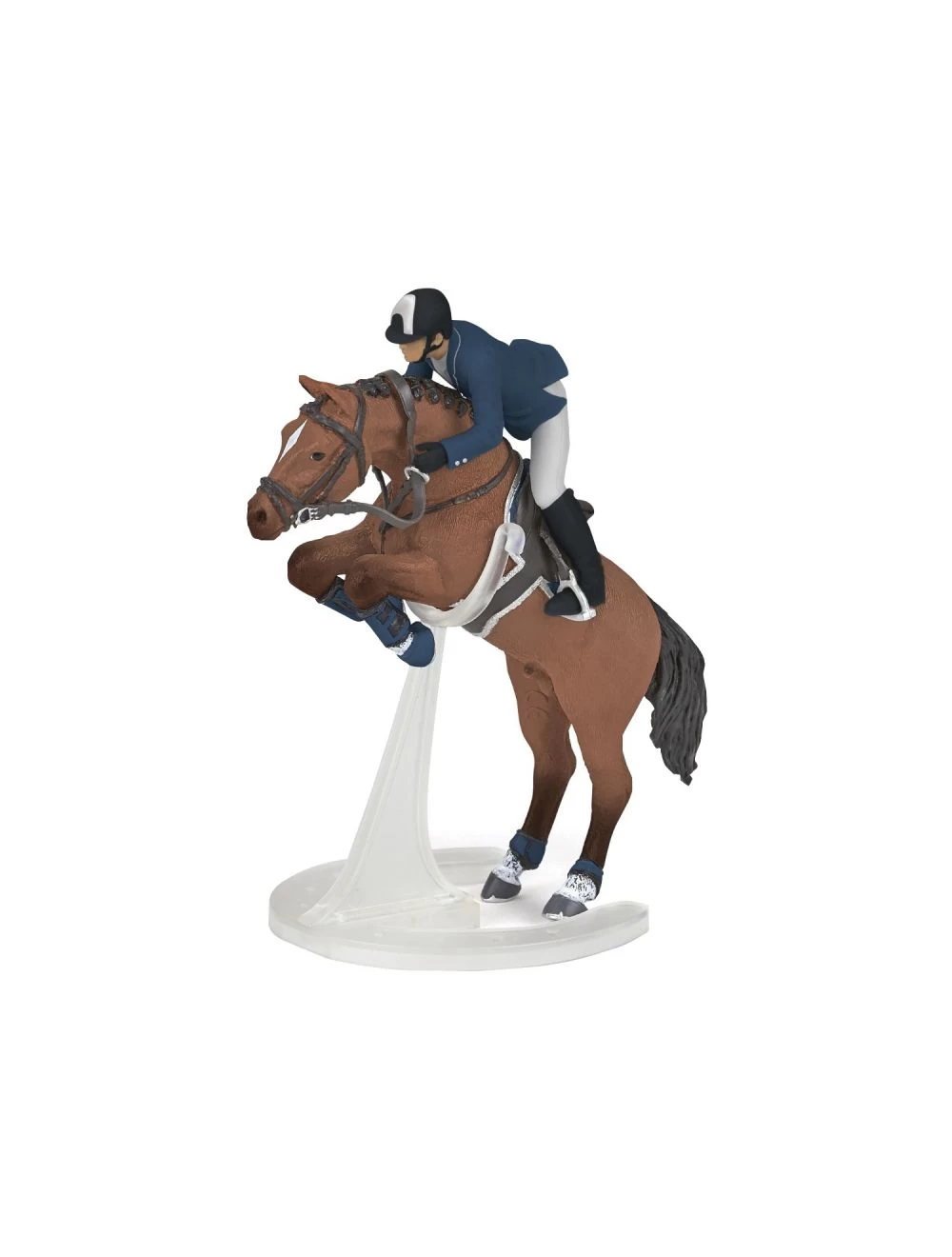 Papo Horses Springpaard Met Zijn Ruiter 51562 1 Papo Horses Springpaard Met Zijn Ruiter 51562