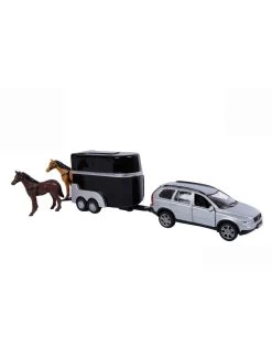 Kids Globe Volvo XC90 Mit Pferdeanhänger, 27cm 521631