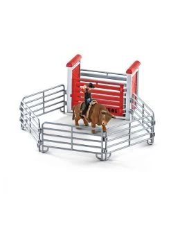 Schleich 41419 Bullenreiten Mit Cowboy