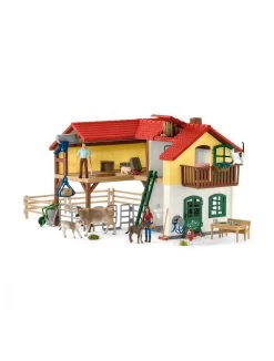 Schleich 42407 Farm World Bauernhaus Mit Stall Und Tieren