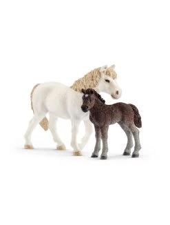 Schleich 42423 Pony Stute Und Fohlen