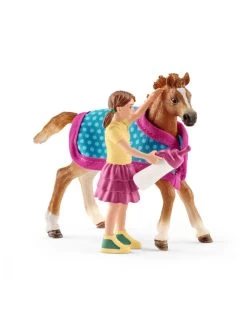 Schleich 42361 Pferd Fohlen Mit Decke